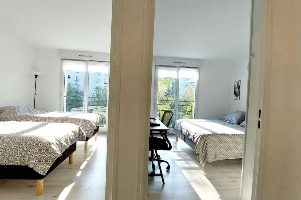 Cosy Home 2, 2 Chambres, 6 Personnes, 3 Min Gare, Parking Cergy Extérieur photo