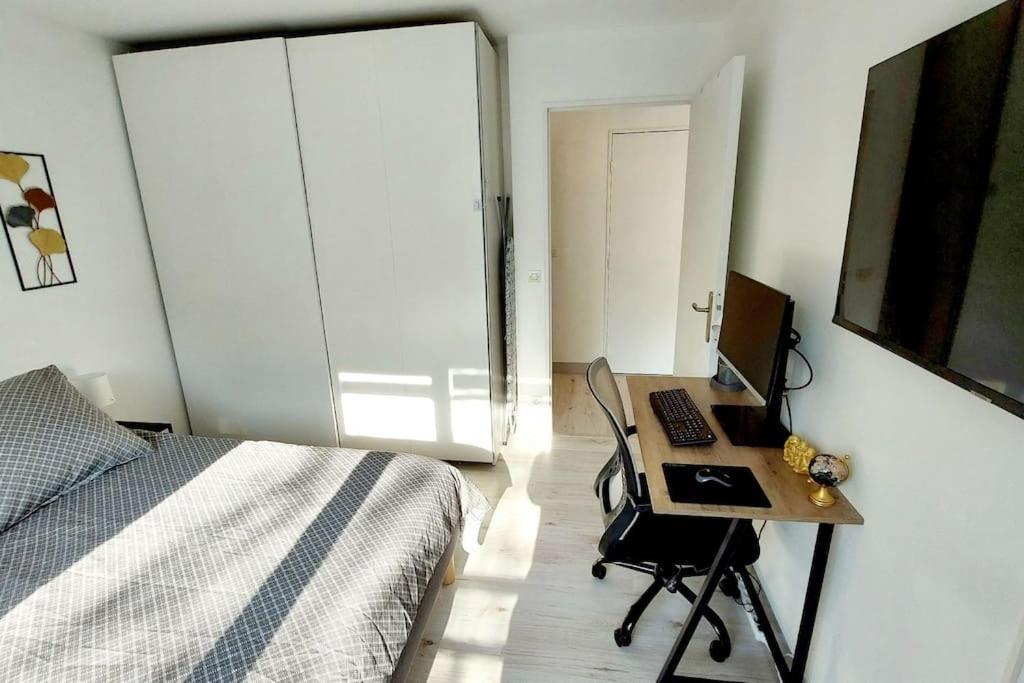 Cosy Home 2, 2 Chambres, 6 Personnes, 3 Min Gare, Parking Cergy Extérieur photo