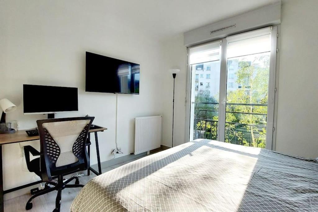 Cosy Home 2, 2 Chambres, 6 Personnes, 3 Min Gare, Parking Cergy Extérieur photo
